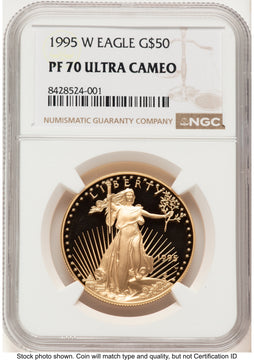 1995-W Proof Gold Eagle 1 oz Brown Label NGC PF70