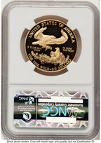 1996-W Proof Gold Eagle 1 oz Brown Label NGC PF70