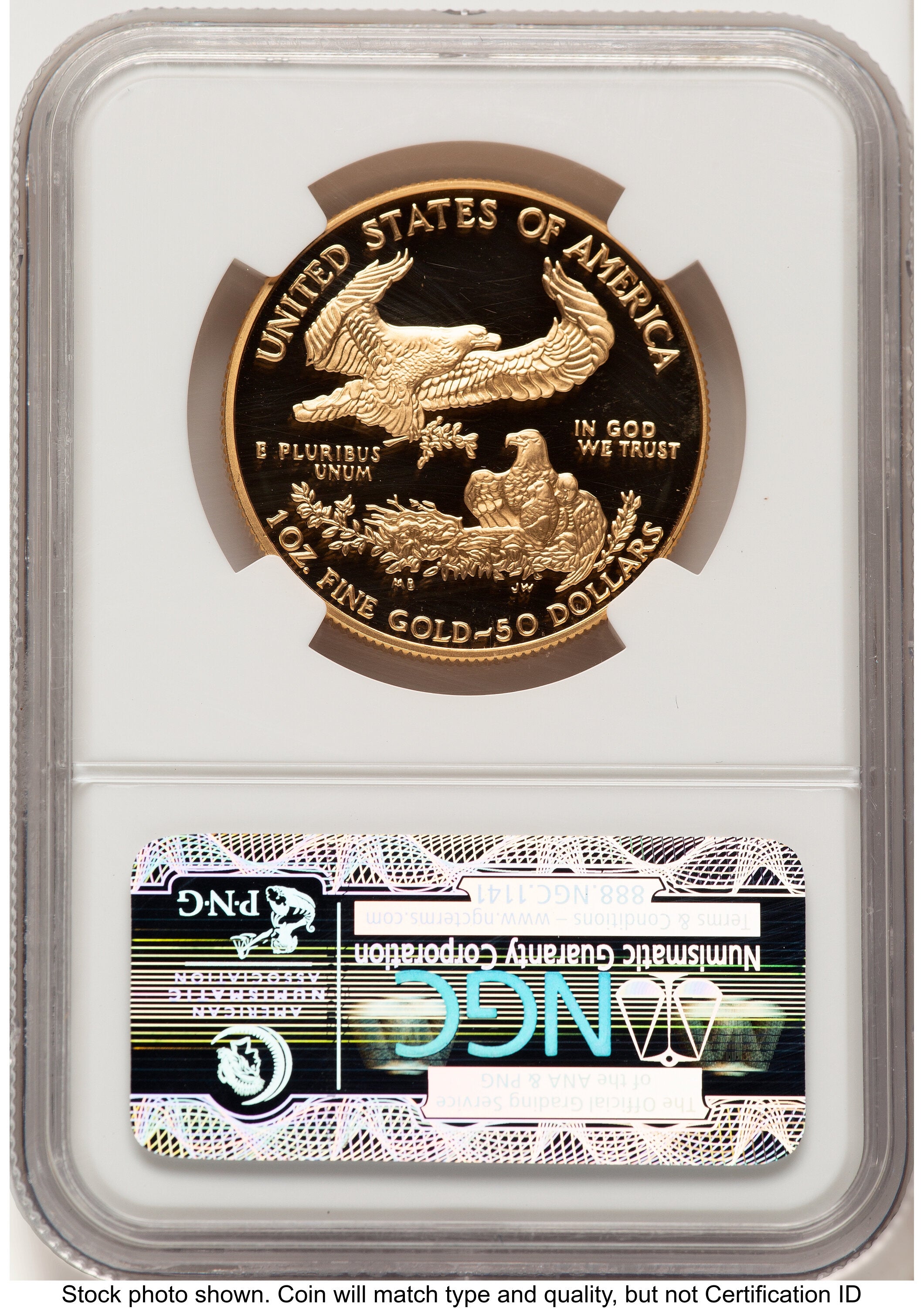 1997-W Proof Gold Eagle 1 oz Brown Label NGC PF70
