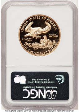 1998-W Proof Gold Eagle 1 oz Brown Label NGC PF70