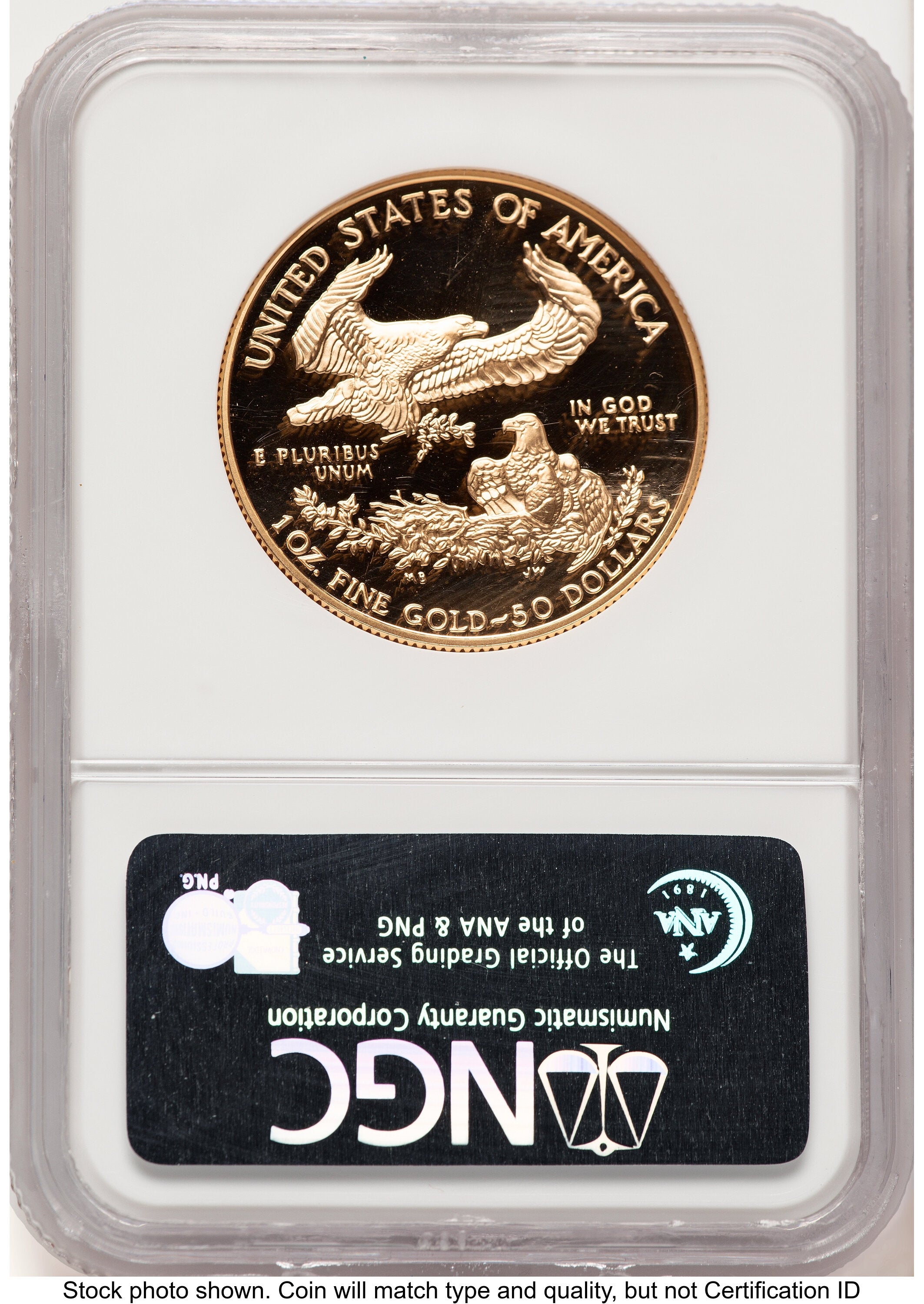 1998-W Proof Gold Eagle 1 oz Brown Label NGC PF70