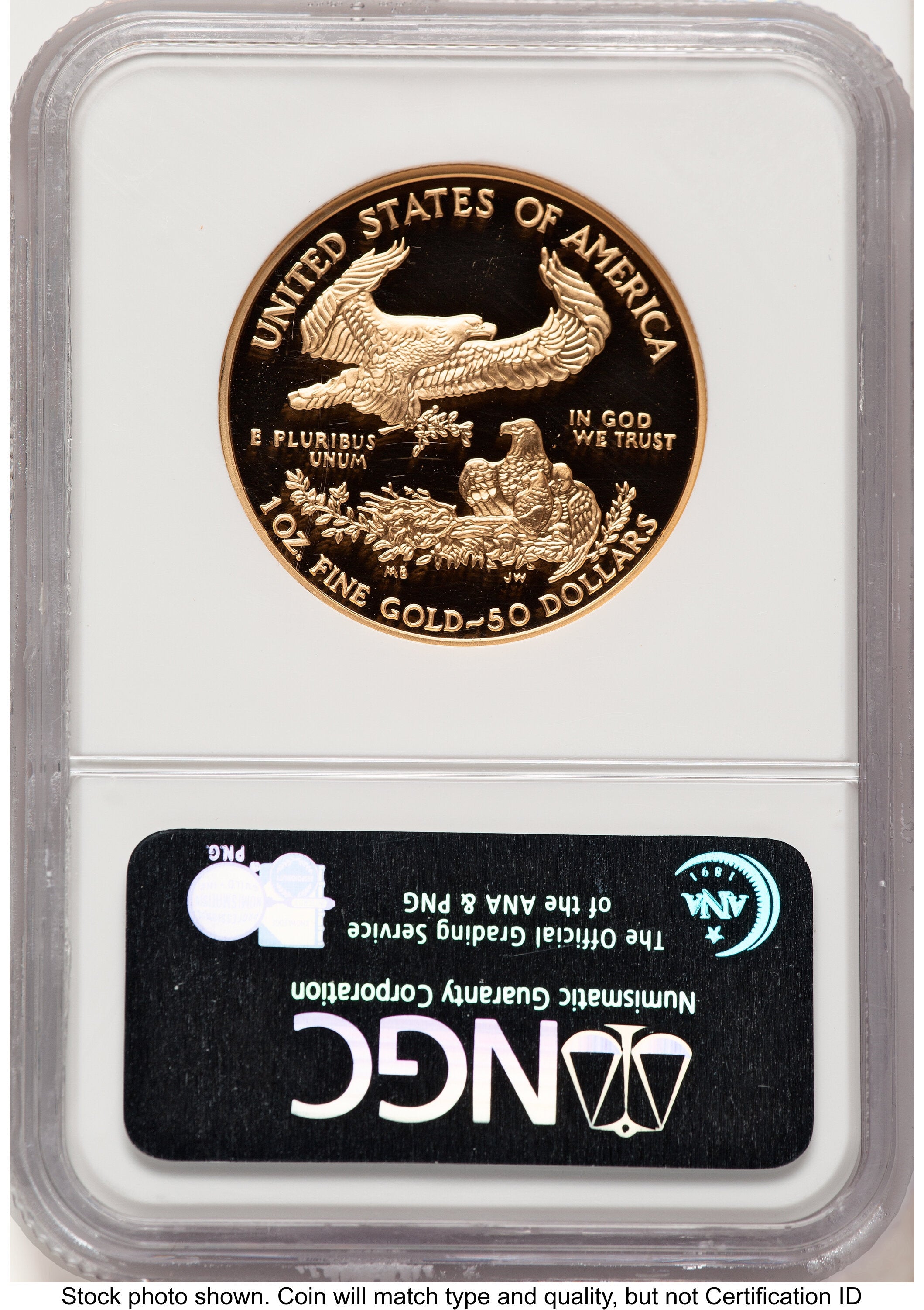 2000-W Proof Gold Eagle 1 oz Brown Label NGC PF70