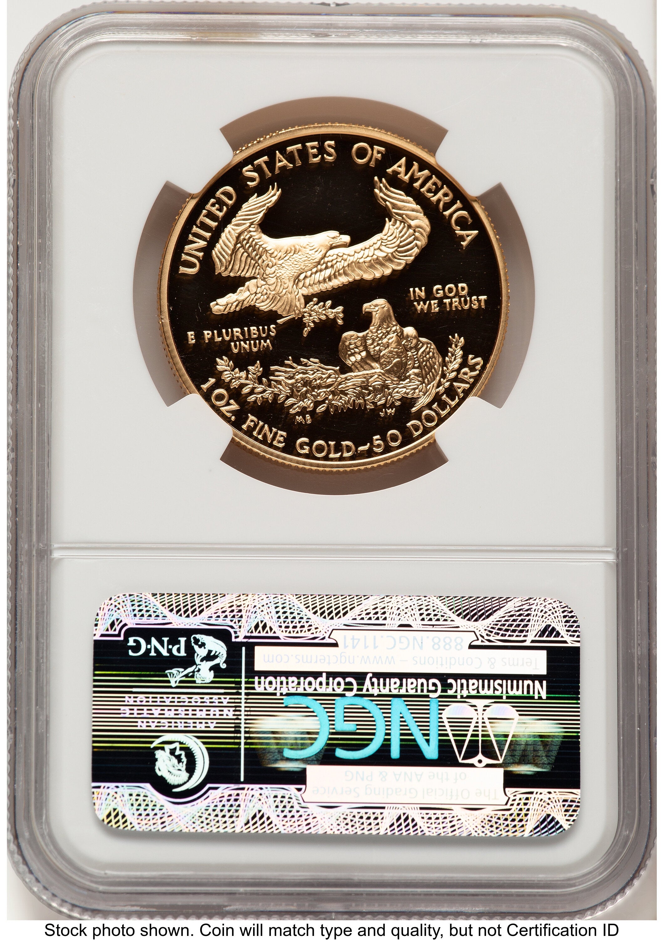 2004-W Proof Gold Eagle 1 oz Brown Label NGC PF70