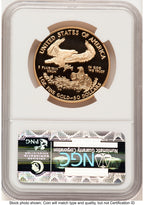2005-W Proof Gold Eagle 1 oz Brown Label NGC PF70