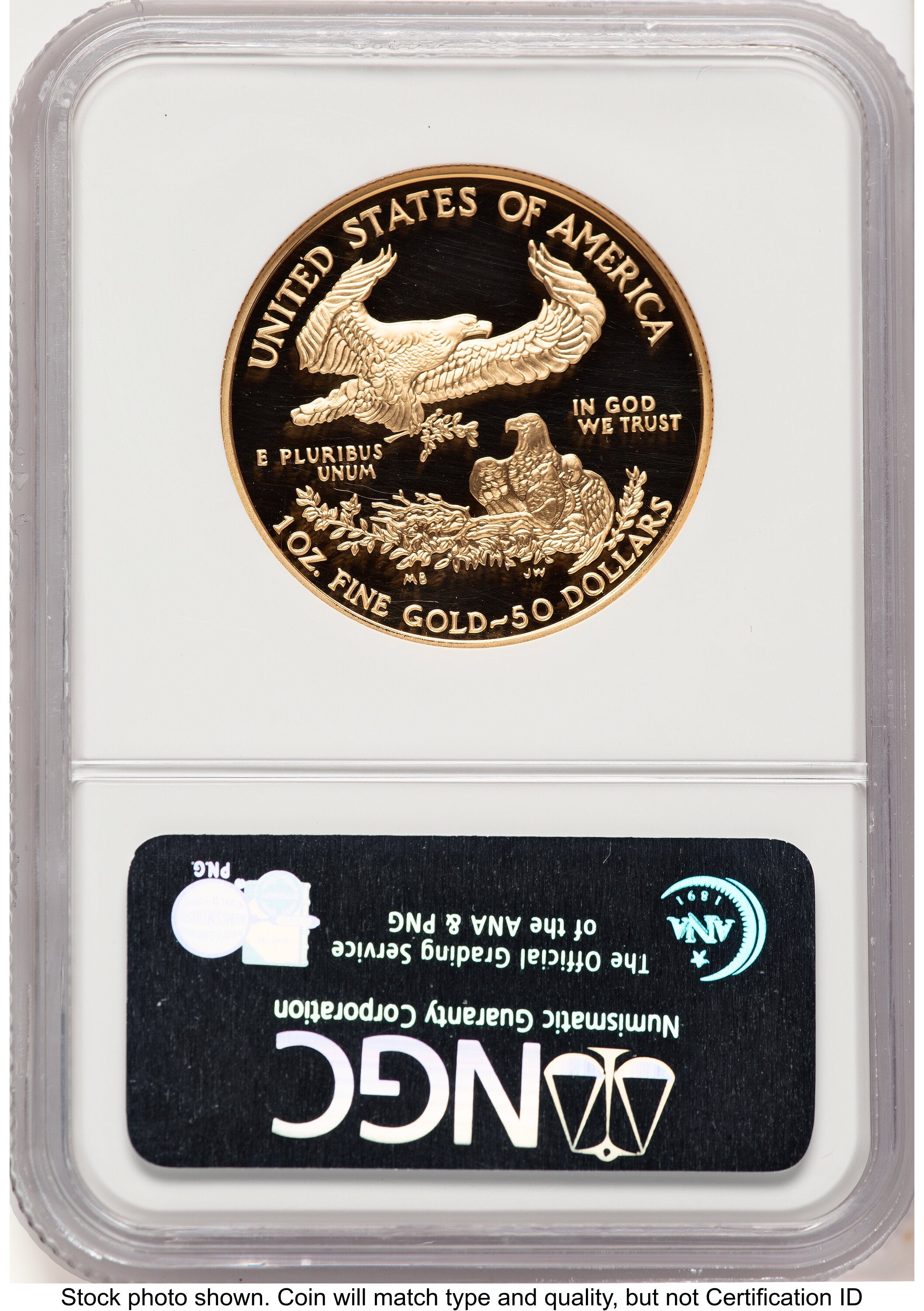 2007-W Proof Gold Eagle 1 oz Brown Label NGC PF70