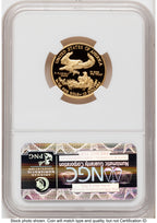 2014-W Proof Gold Eagle 1/4 oz ER Blue NGC PF70