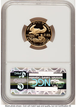 1989-P Proof Gold Eagle 1/4 oz Brown Label NGC PF70