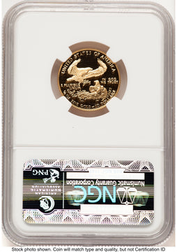 1992-P Proof Gold Eagle 1/4 oz Brown Label NGC PF70
