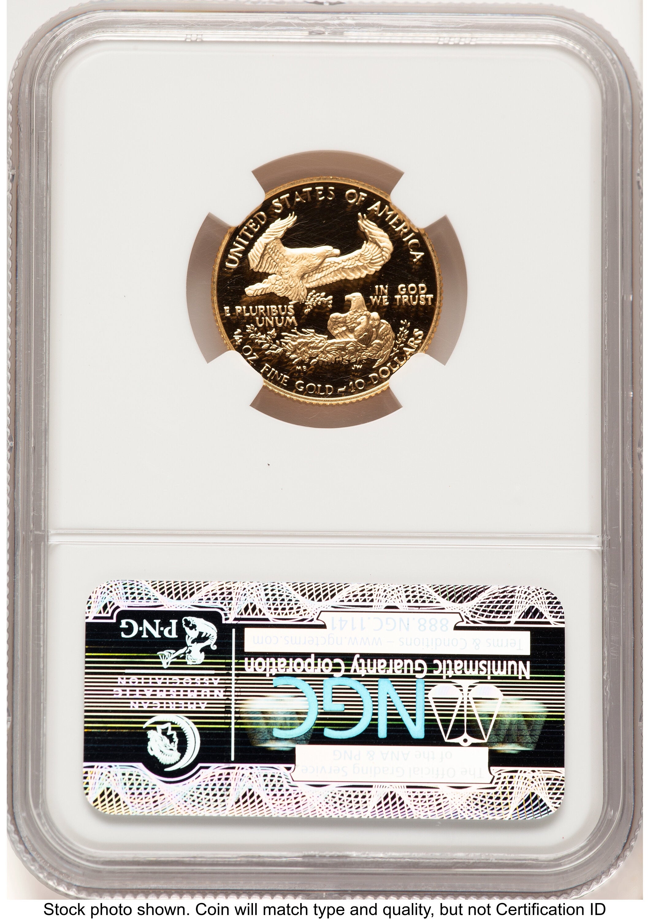 1992-P Proof Gold Eagle 1/4 oz Brown Label NGC PF70