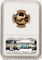 1993-P Proof Gold Eagle 1/4 oz Brown Label NGC PF70