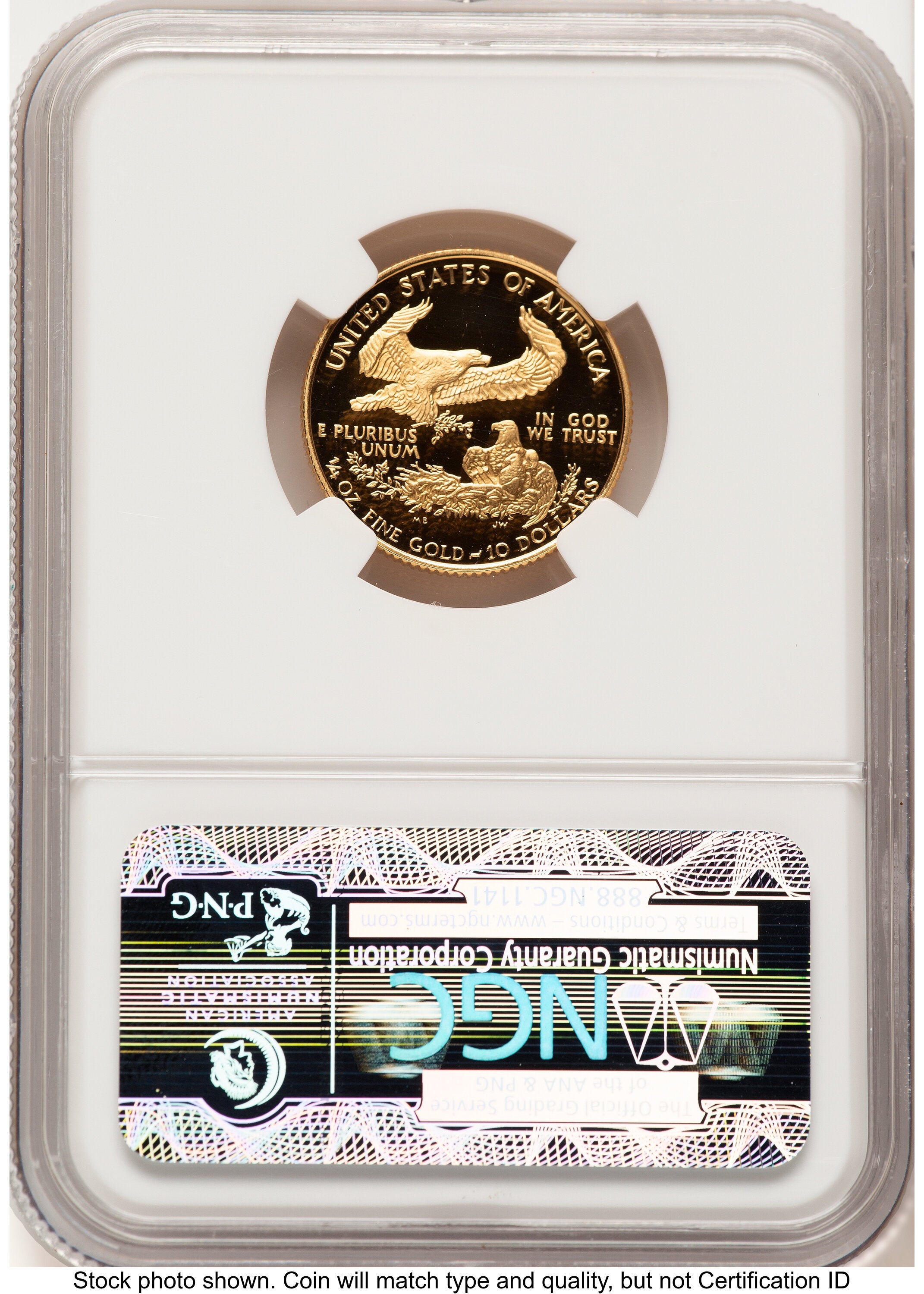 1994-W Proof Gold Eagle 1/4 oz Brown Label NGC PF70