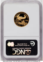 1995-W Proof Gold Eagle 1/4 oz Brown Label NGC PF70