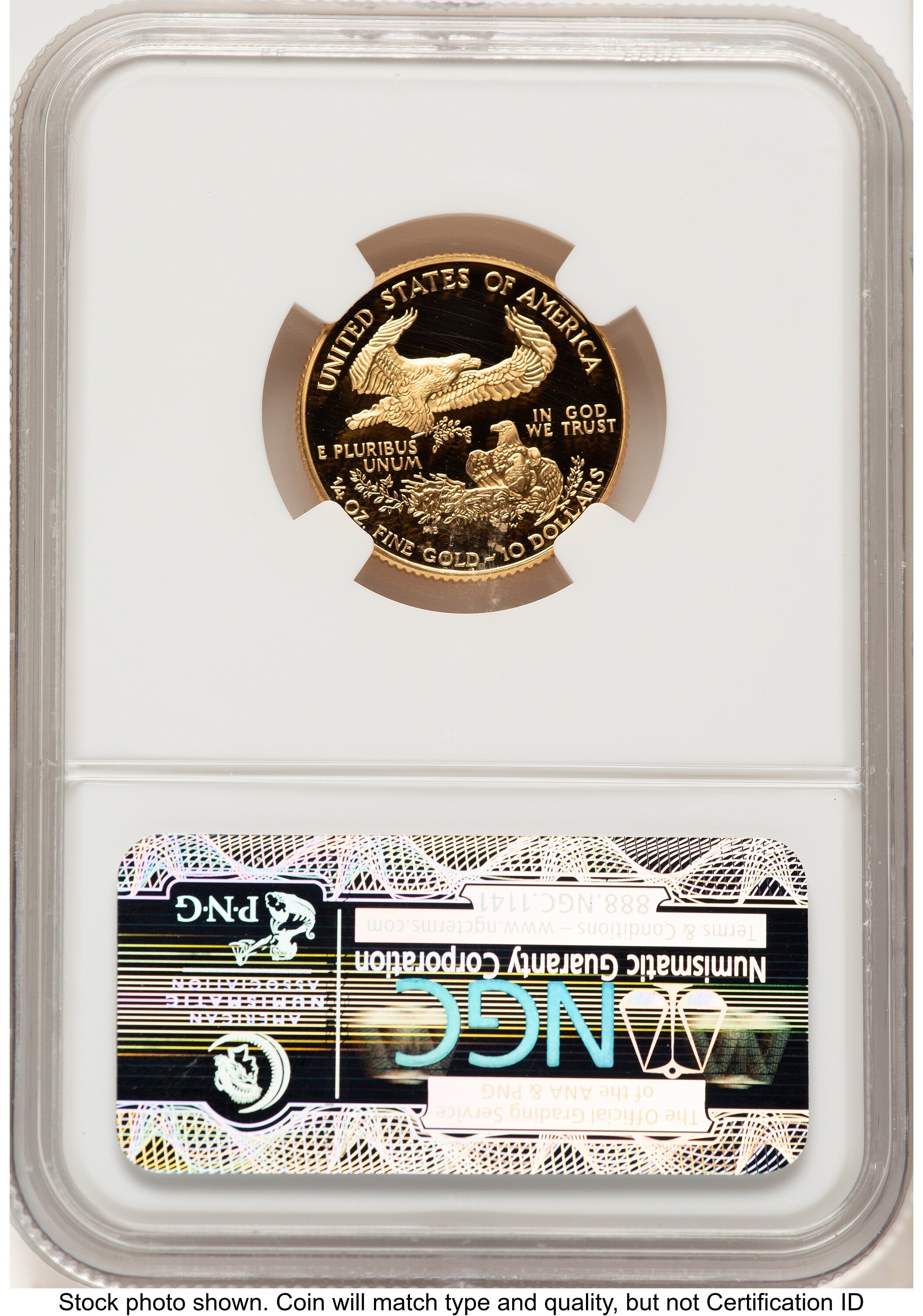 1997-W Proof Gold Eagle 1/4 oz Brown Label NGC PF70