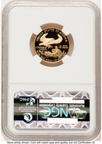 2002-W Proof Gold Eagle 1/4 oz Brown Label NGC PF70