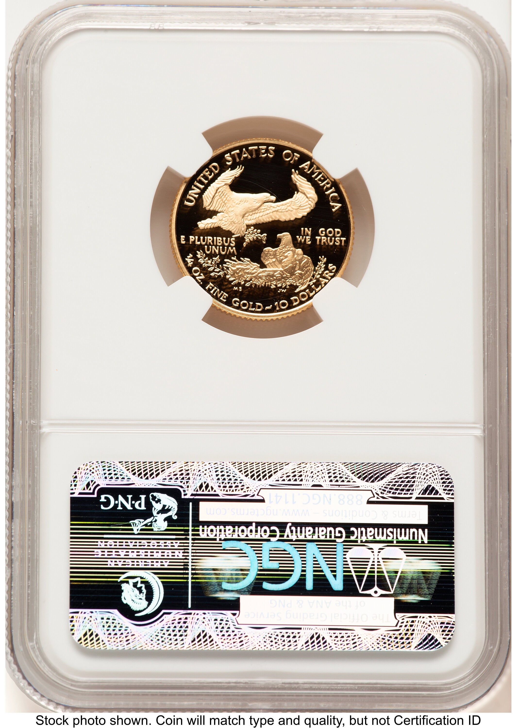 2002-W Proof Gold Eagle 1/4 oz Brown Label NGC PF70
