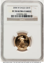 2004-W Proof Gold Eagle 1/4 oz Brown Label NGC PF70