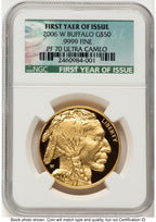 2006-W Proof Gold Buffalo 1 oz First Year of Issue NGC PF70