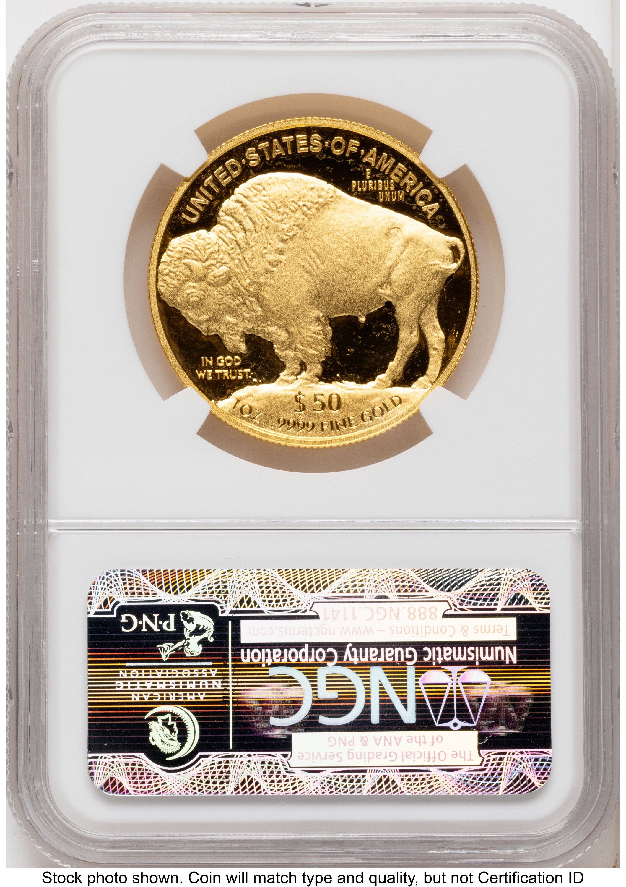 2014-W Proof Gold Buffalo 1 oz ER Bison Label NGC PF70