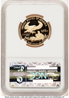 2010-W Proof Gold Eagle 1/2 oz ER Blue NGC PF70