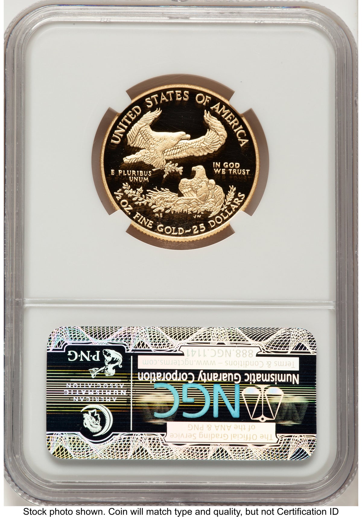 2013-W Proof Gold Eagle 1/2 oz ER Blue NGC PF70