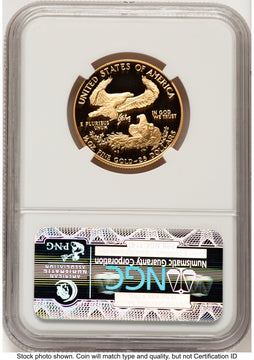 1990-P Proof Gold Eagle 1/2 oz Brown Label NGC PF70