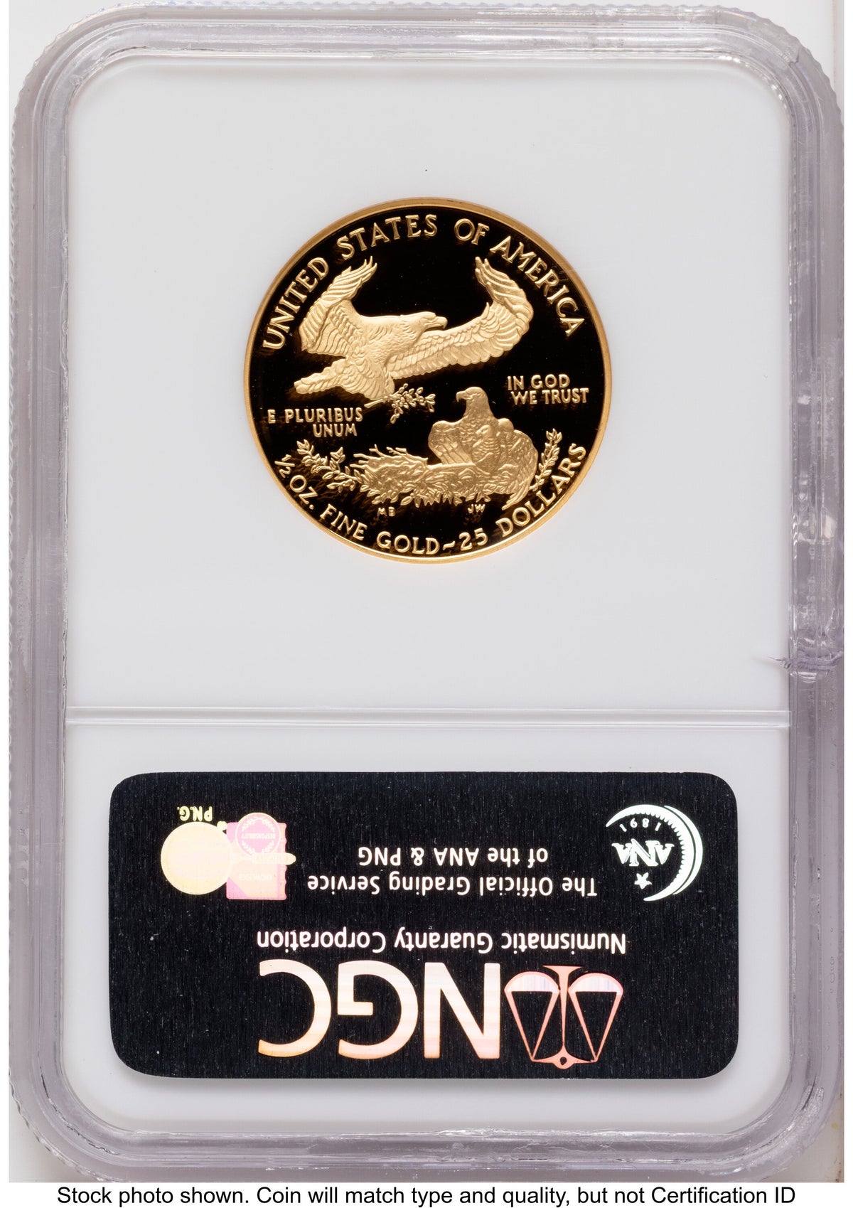 1995-W Proof Gold Eagle 1/2 oz Brown Label NGC PF70