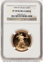 1996-W Proof Gold Eagle 1/2 oz Brown Label NGC PF70