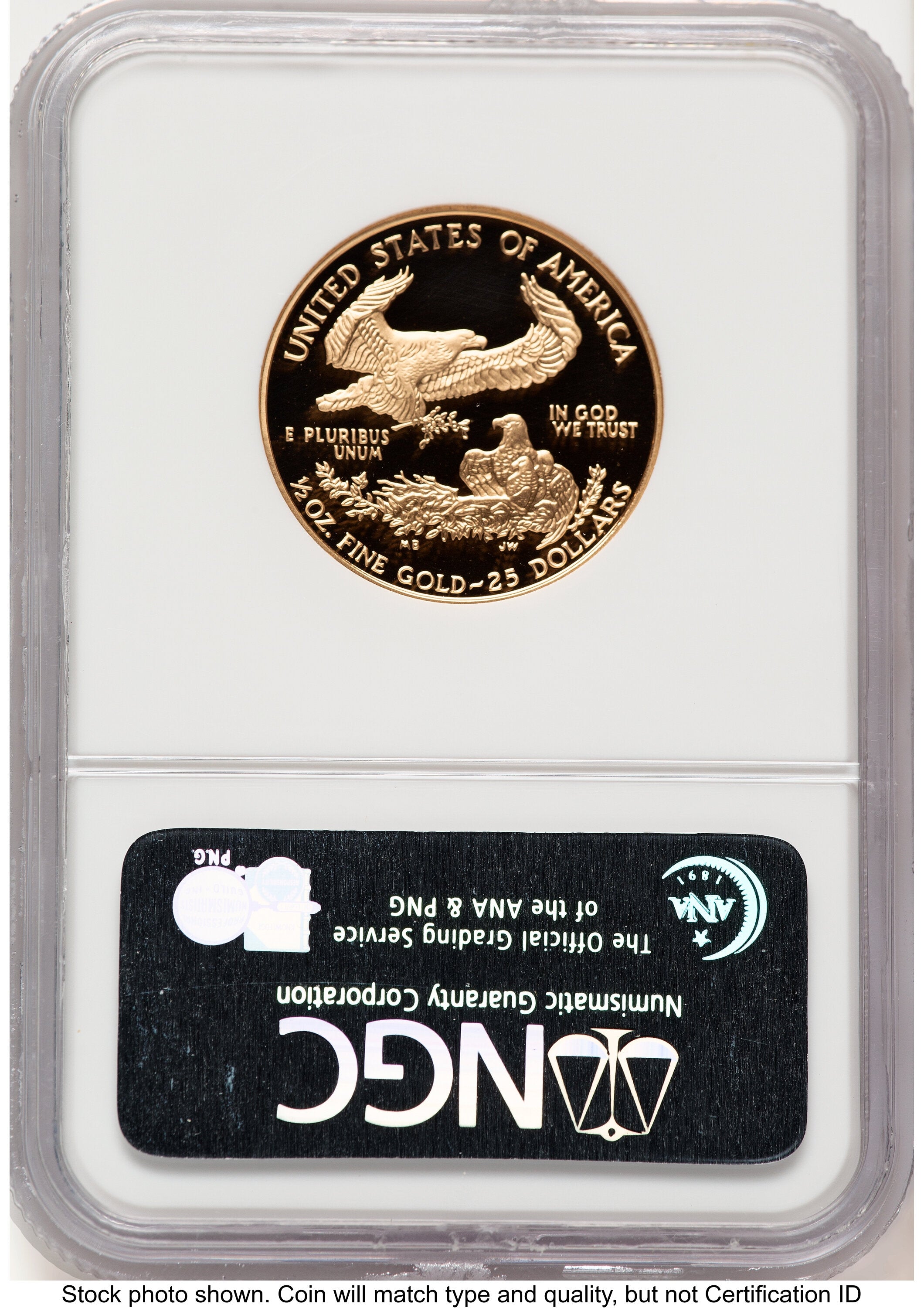 1997-W Proof Gold Eagle 1/2 oz Brown Label NGC PF70