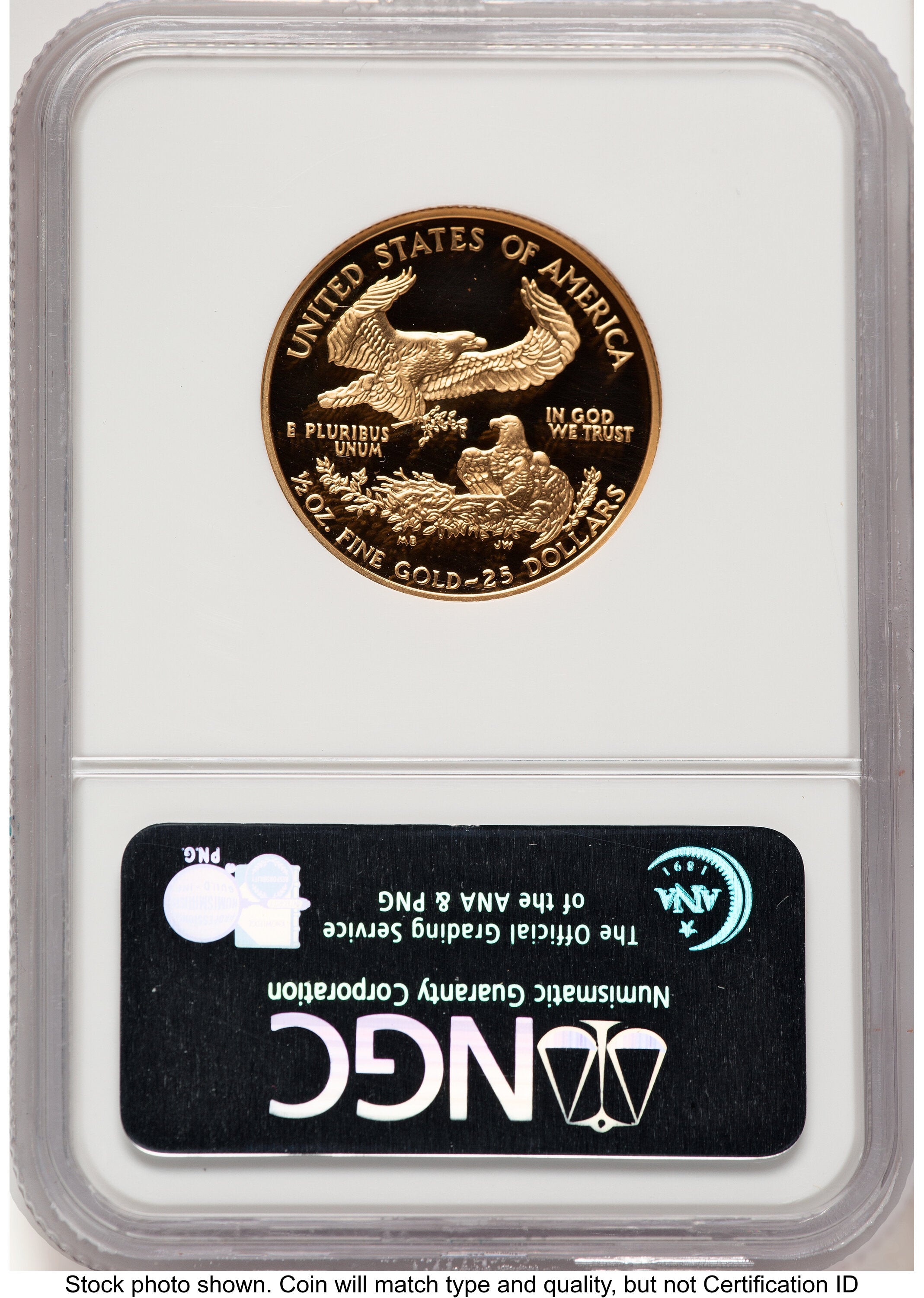 2000-W Proof Gold Eagle 1/2 oz Brown Label NGC PF70