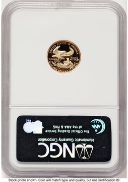 1994-W Proof Gold Eagle 1/10 oz Brown Label NGC PF70