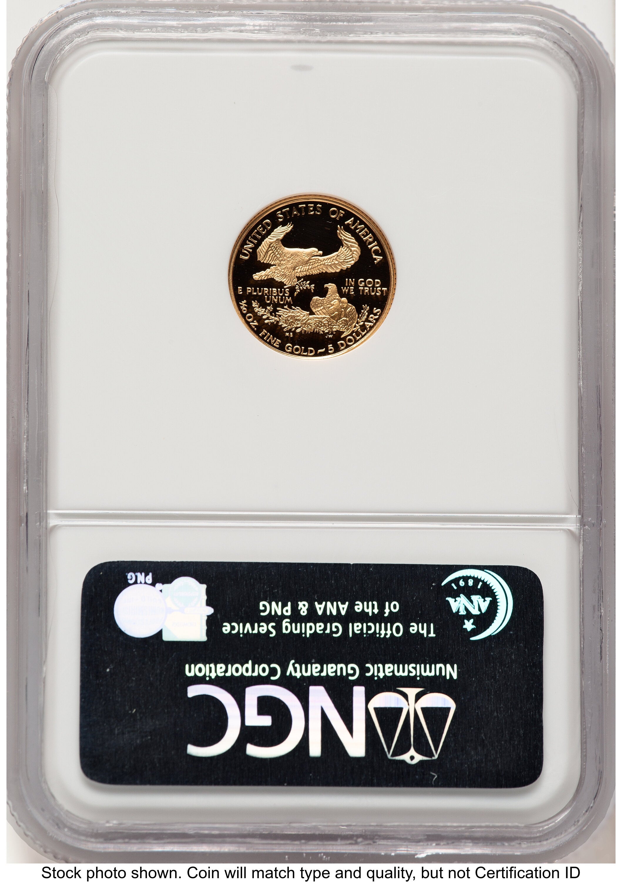 1996-W Proof Gold Eagle 1/10 oz Brown Label NGC PF70