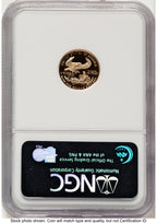 1999-W Proof Gold Eagle 1/10 oz Brown Label NGC PF70