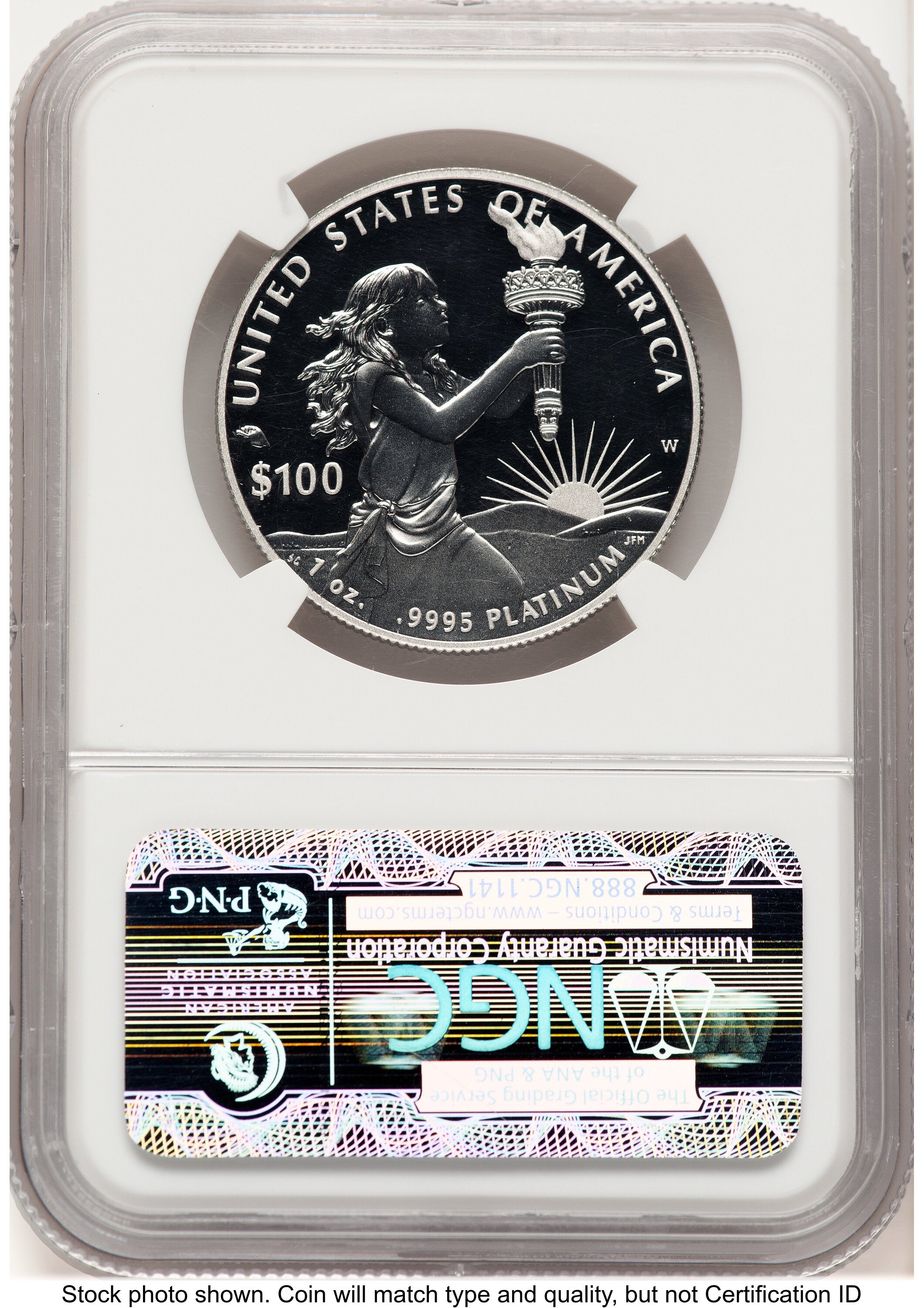 2014-W Proof Platinum Eagle 1 oz ER Blue NGC PF70