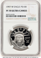 1997-W Proof Platinum Eagle 1 oz Brown Label NGC PF70