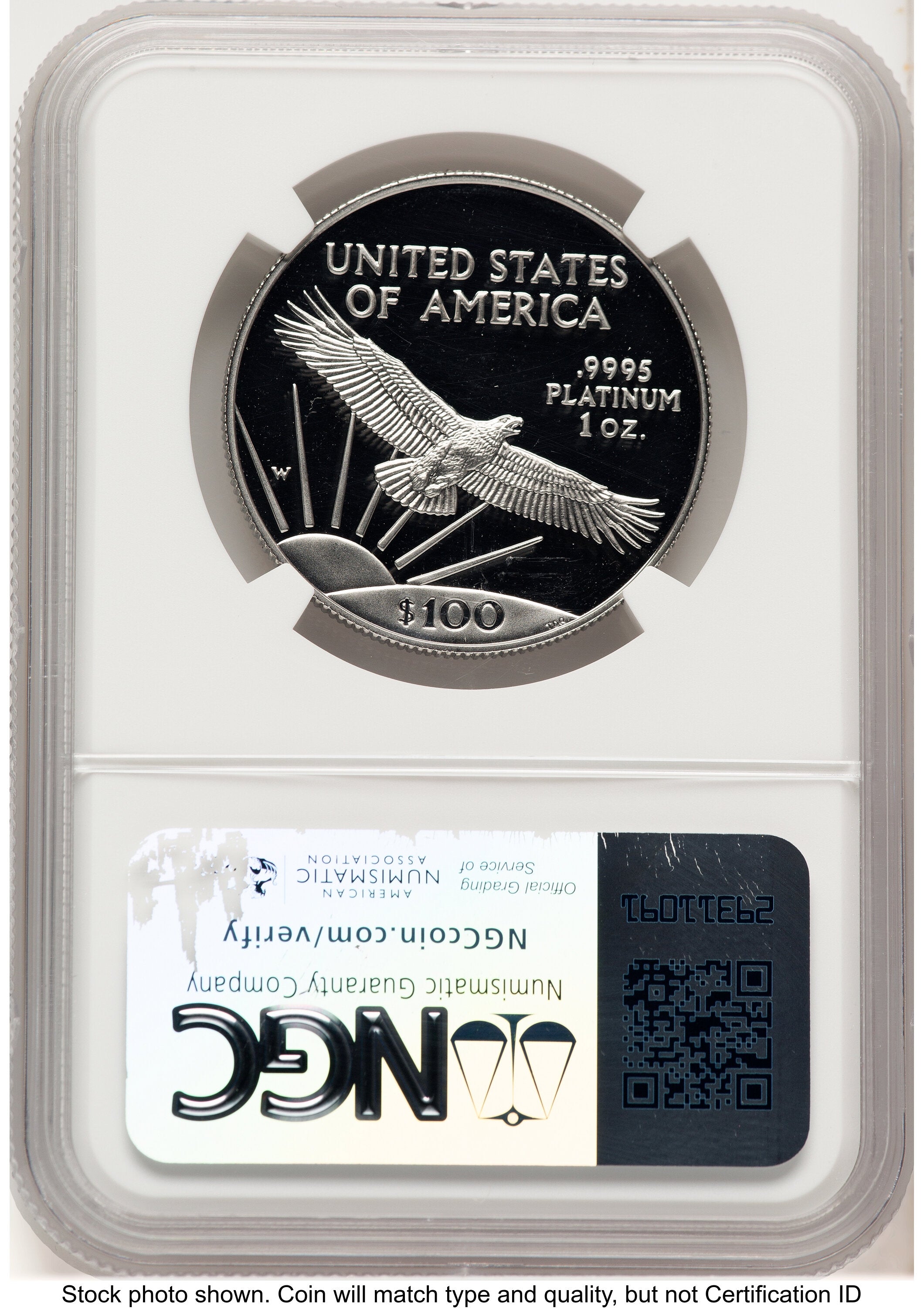 1997-W Proof Platinum Eagle 1 oz Brown Label NGC PF70