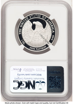 2007-W Proof Platinum Eagle 1 oz Brown Label NGC PF70