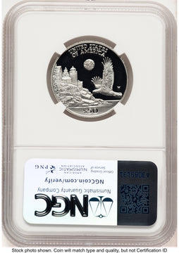 1998-W Proof Platinum Eagle 1/2 oz Brown Label NGC PF70