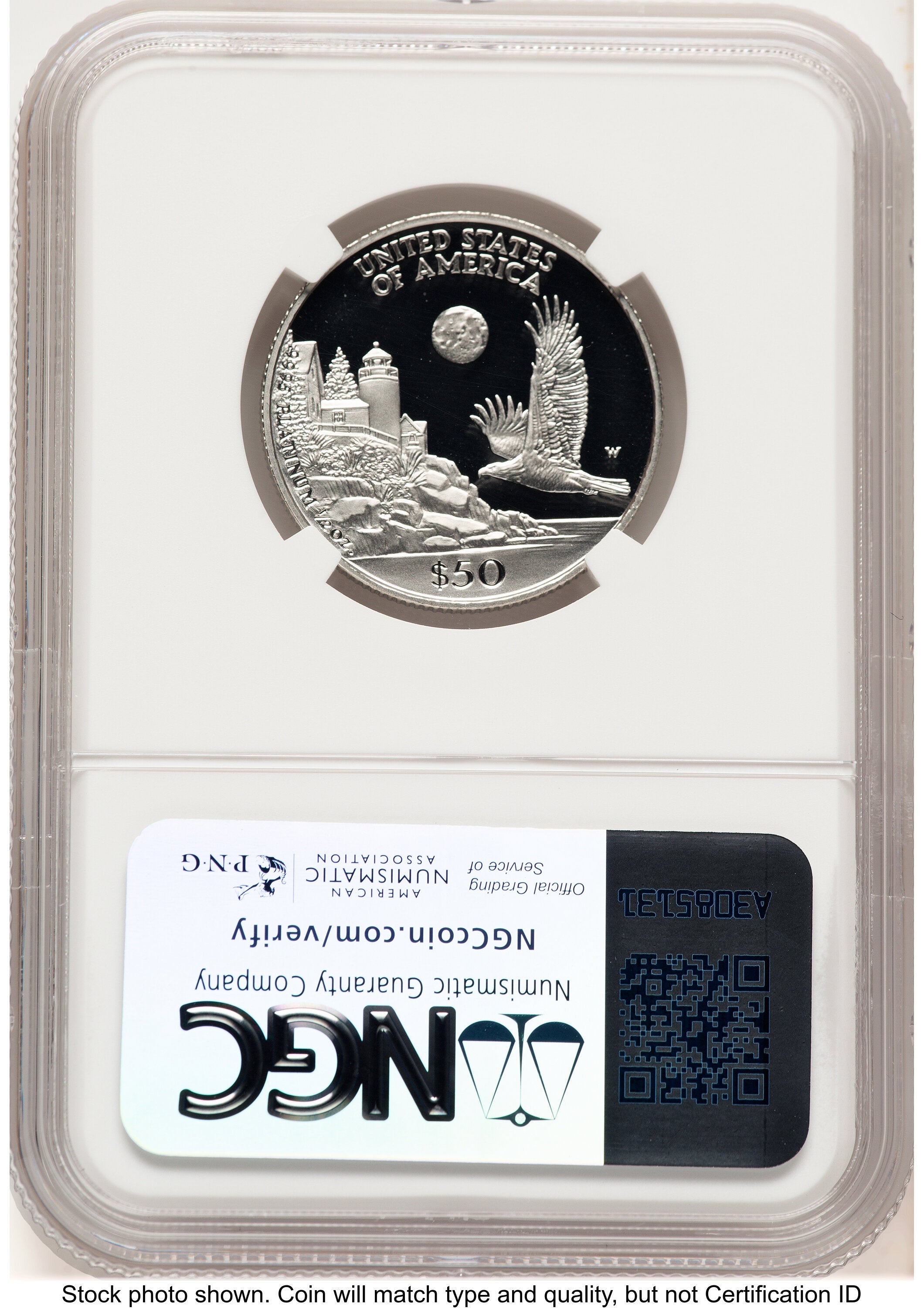 1998-W Proof Platinum Eagle 1/2 oz Brown Label NGC PF70