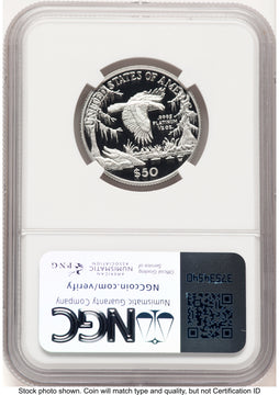 1999-W Proof Platinum Eagle 1/2 oz Brown Label NGC PF70
