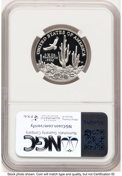 2001-W Proof Platinum Eagle 1/2 oz Brown Label NGC PF70