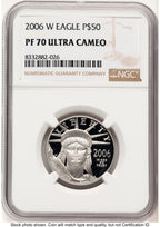 2006-W Proof Platinum Eagle 1/2 oz Brown Label NGC PF70