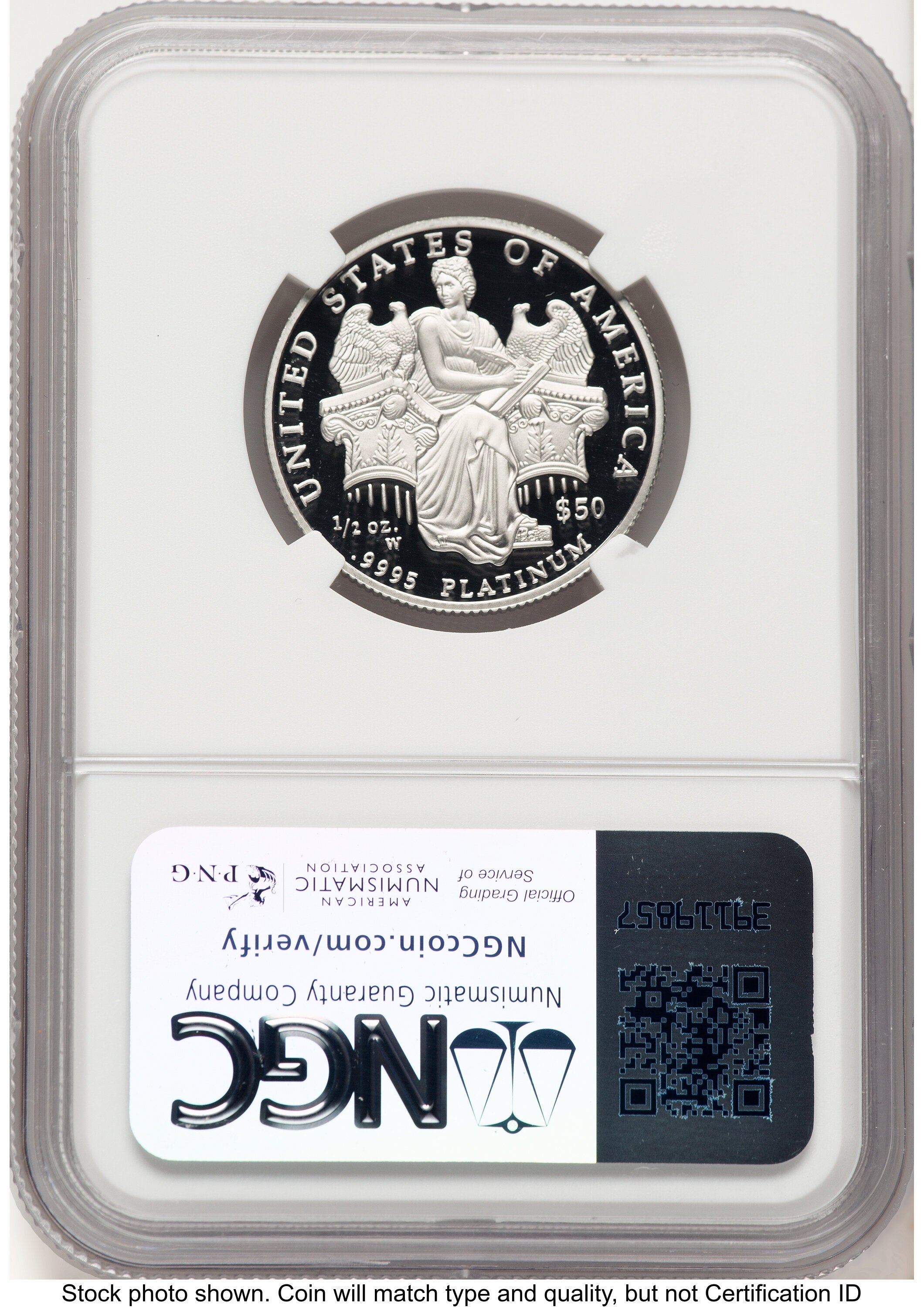 2006-W Proof Platinum Eagle 1/2 oz Brown Label NGC PF70