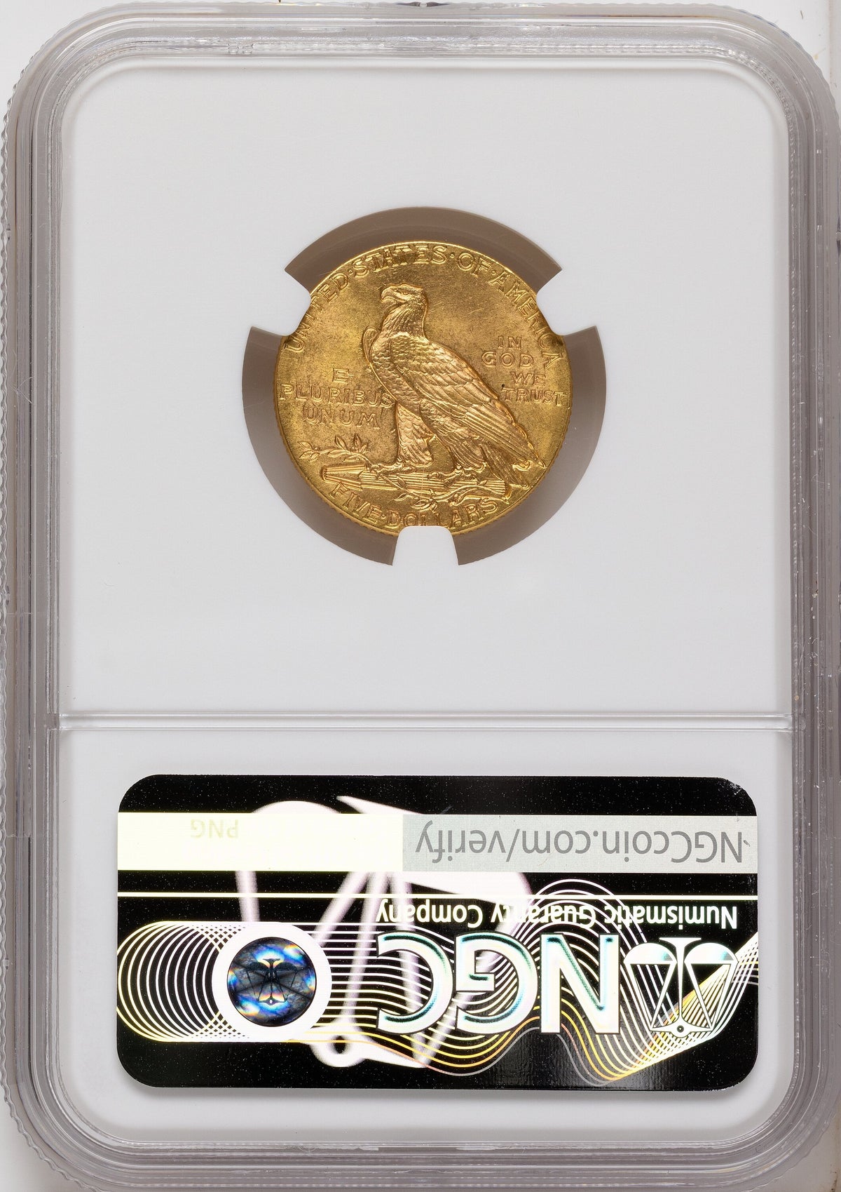 1912 $5 Indian Half Eagle NGC MS63