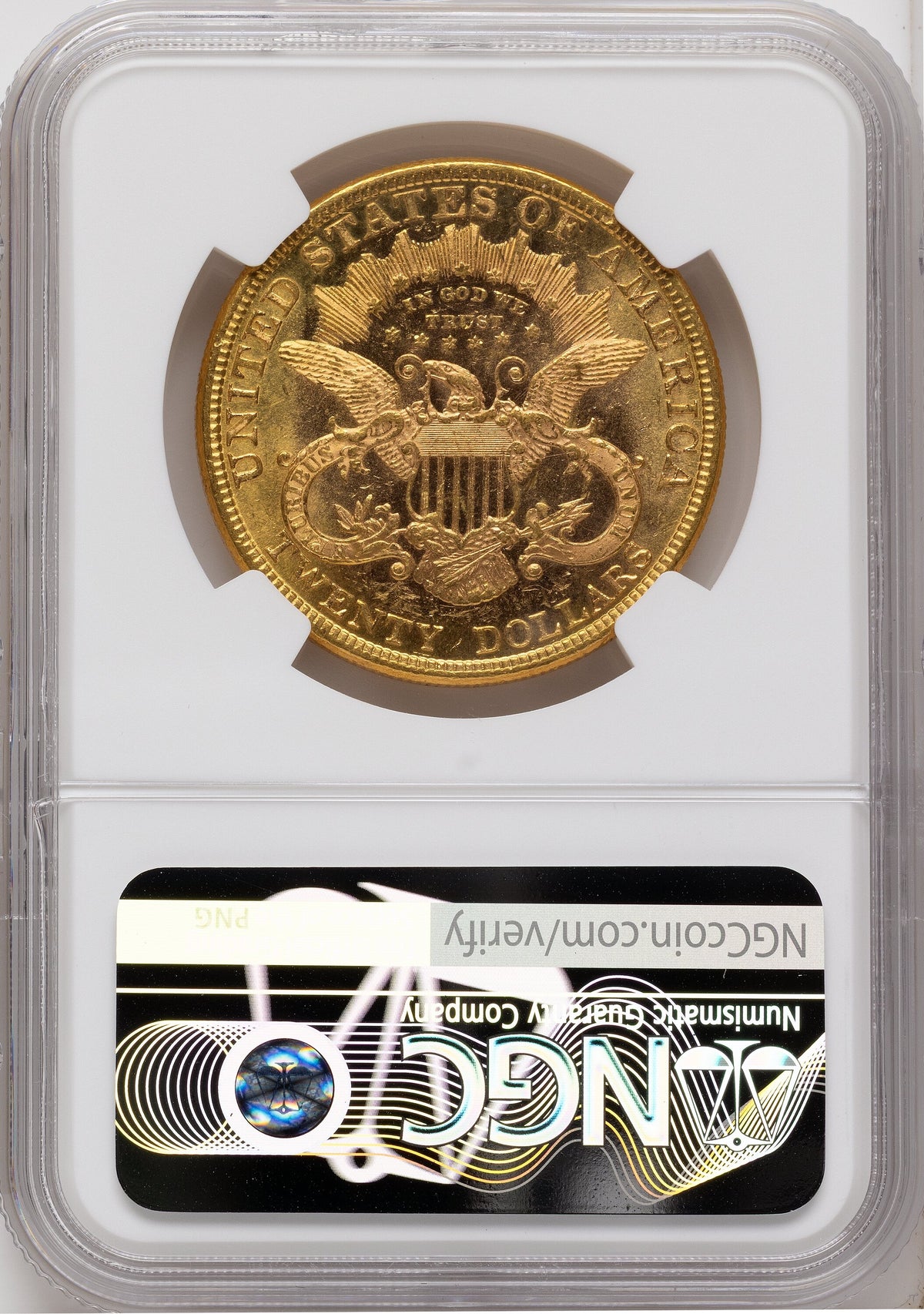 1877 $20 Liberty Double Eagle NGC MS61