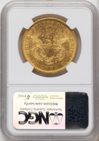 1866 $20 Liberty Double Eagle NGC AU58