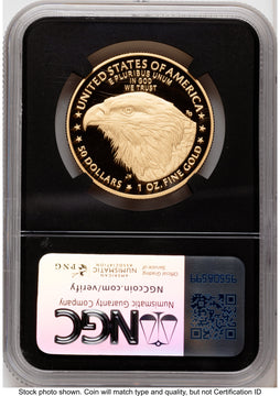 2025-W Proof Gold Eagle 1 oz FDI Jennie Eagle Flag NGC PF70 Norris