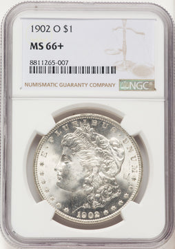 1902-O Morgan Dollar NGC MS66+