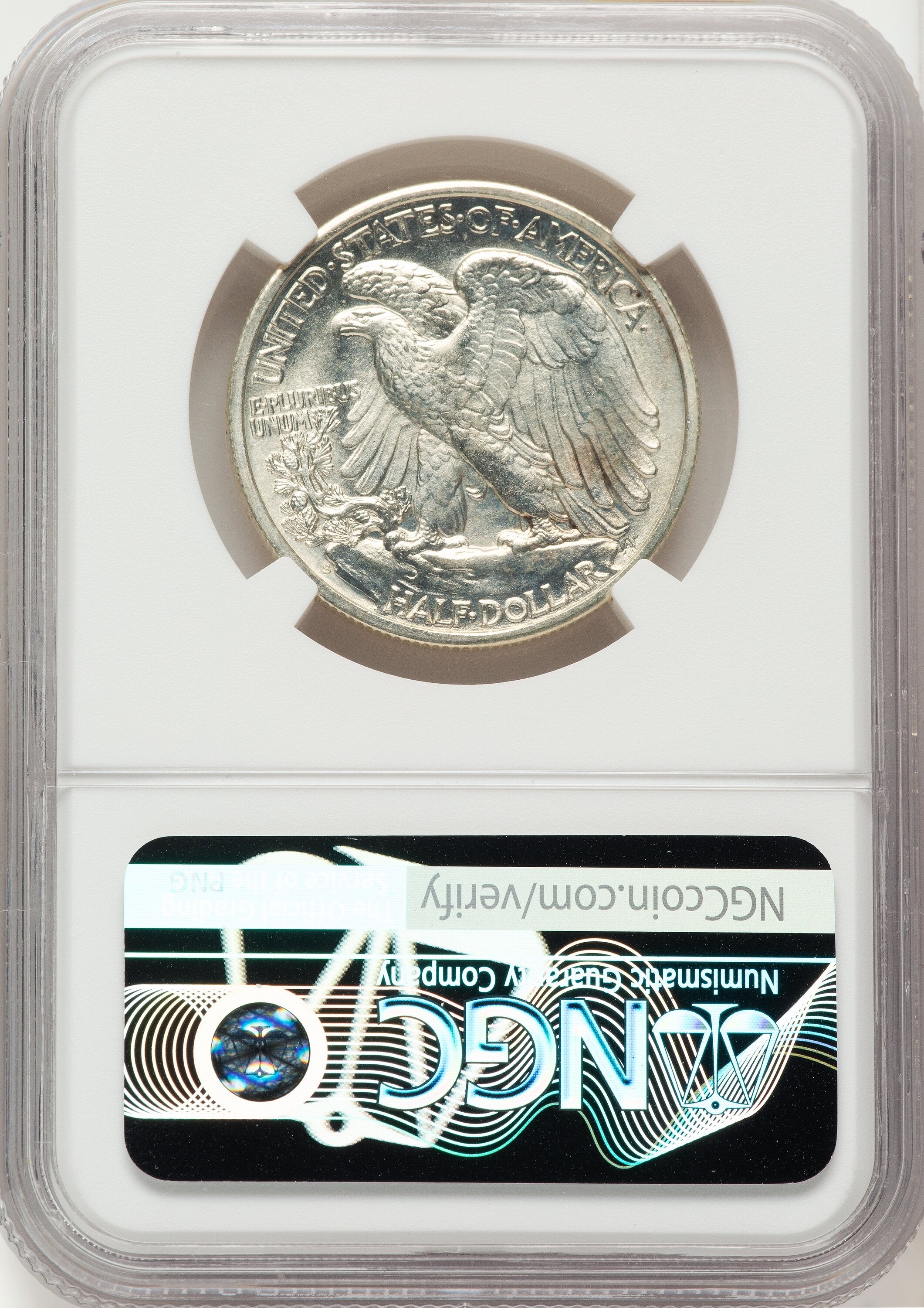 1940-S 50C Walking Liberty Half Dollar NGC MS66+