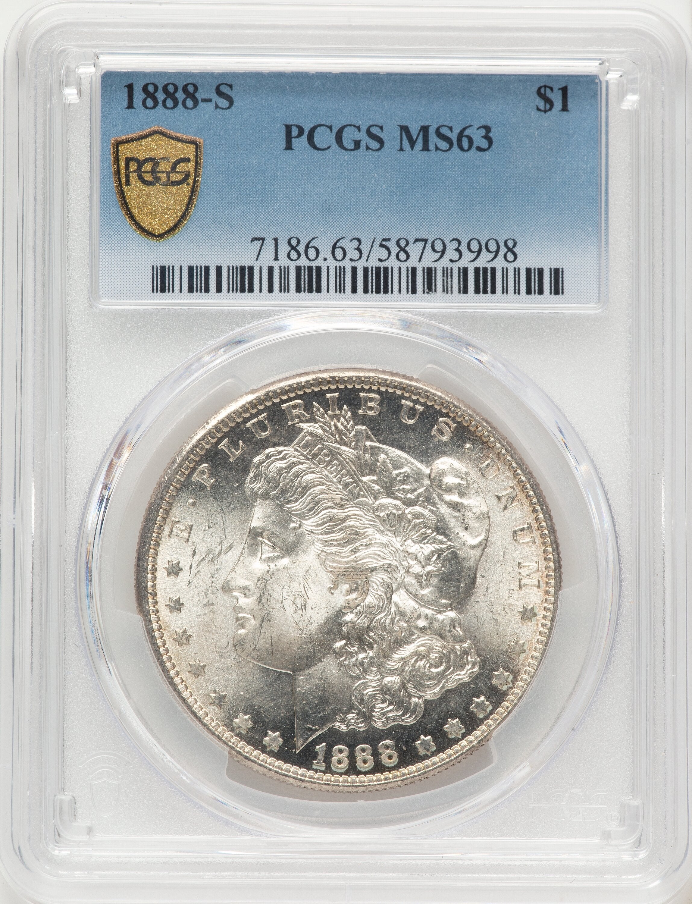 1888-S Morgan Dollar PCGS MS63