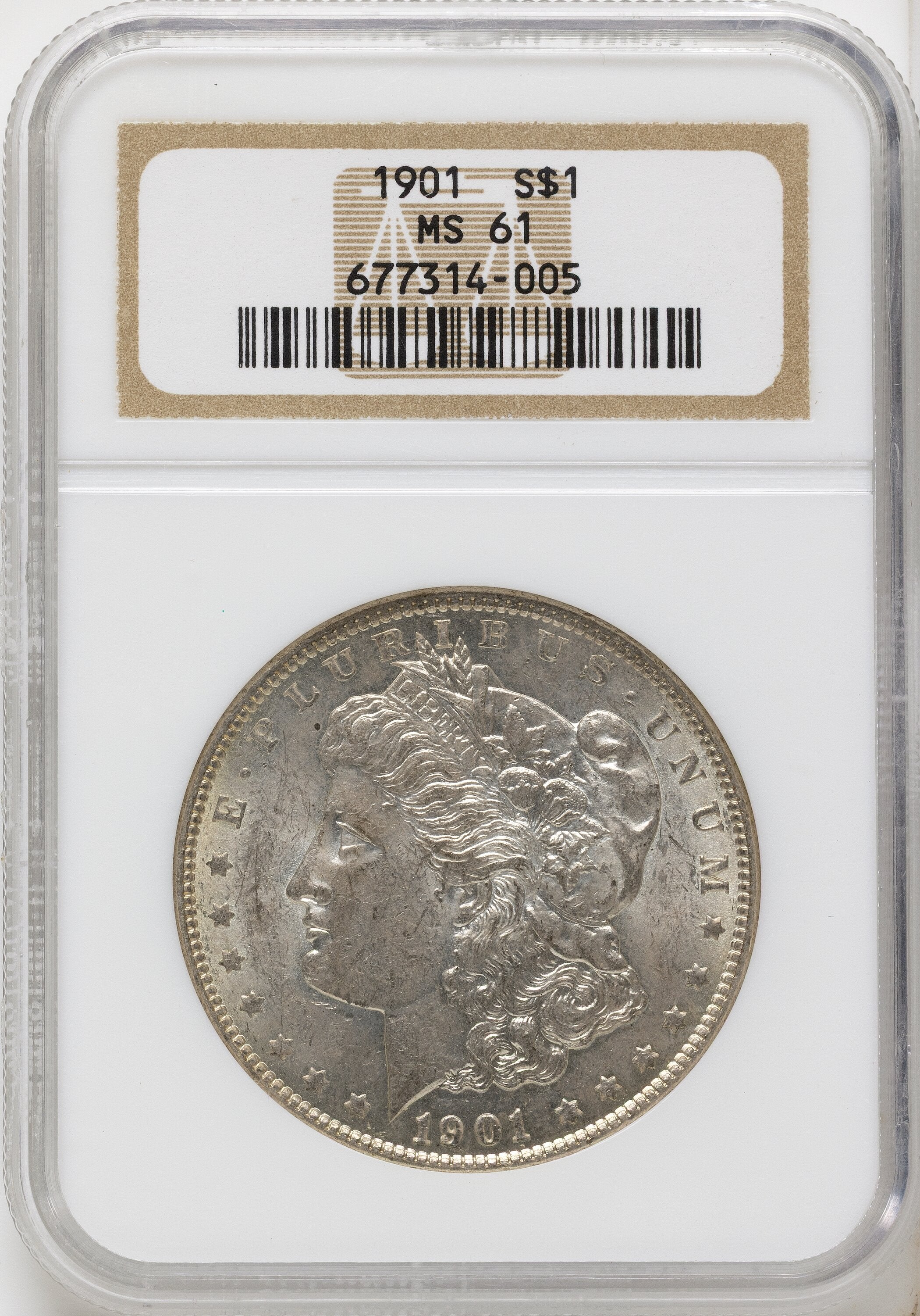 1901 Morgan Dollar NGC MS61